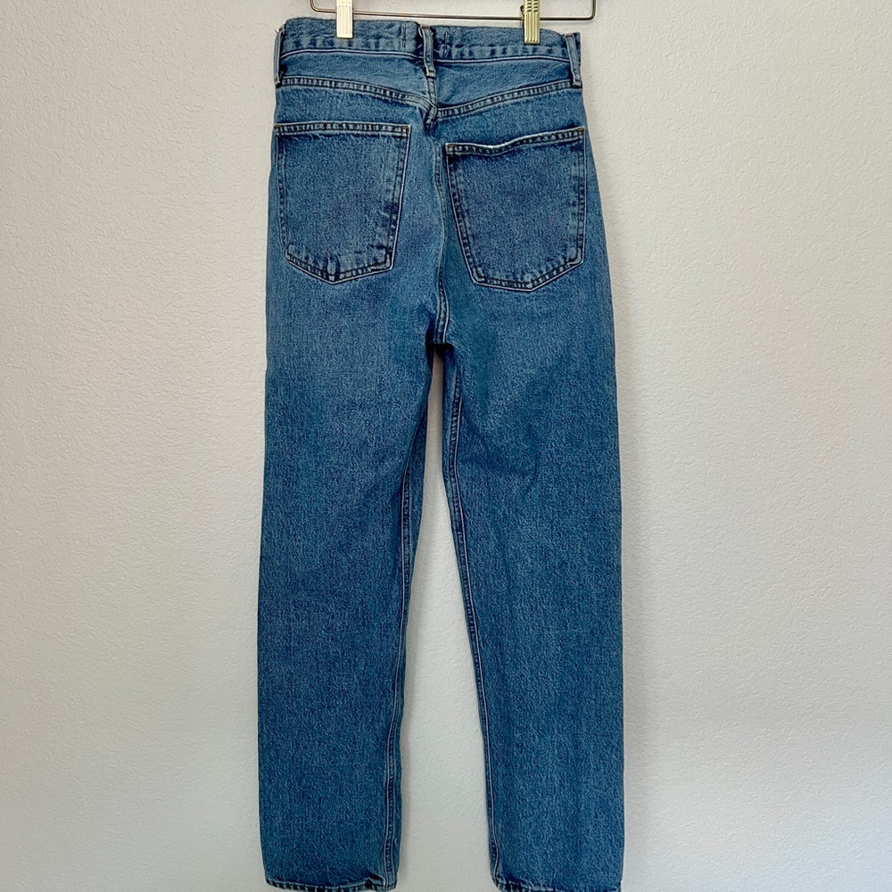Agolde Straight Leg Jeans in Classic Blue - Picture 2 of 6